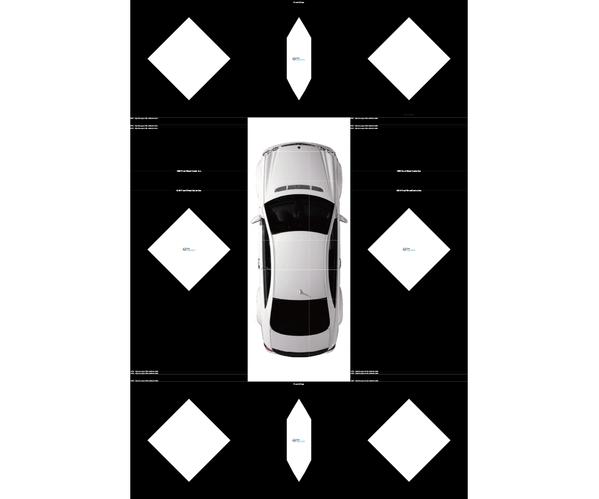 360° Around-View Monitoring ADAS calibration target mats for BYD vehicles