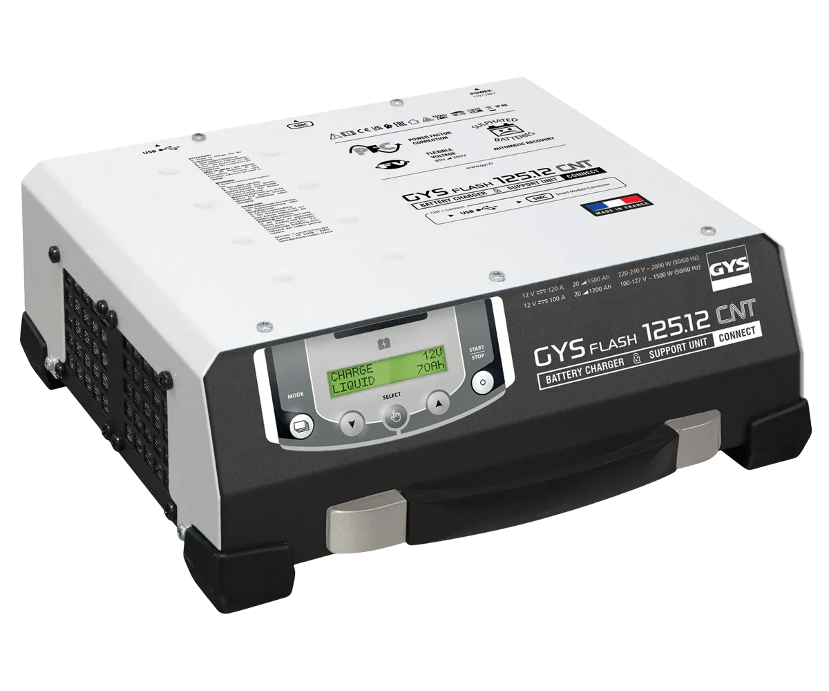 GYSFLASH 125.12 CNT-FV (with 5m cables) - Core Diagnostics