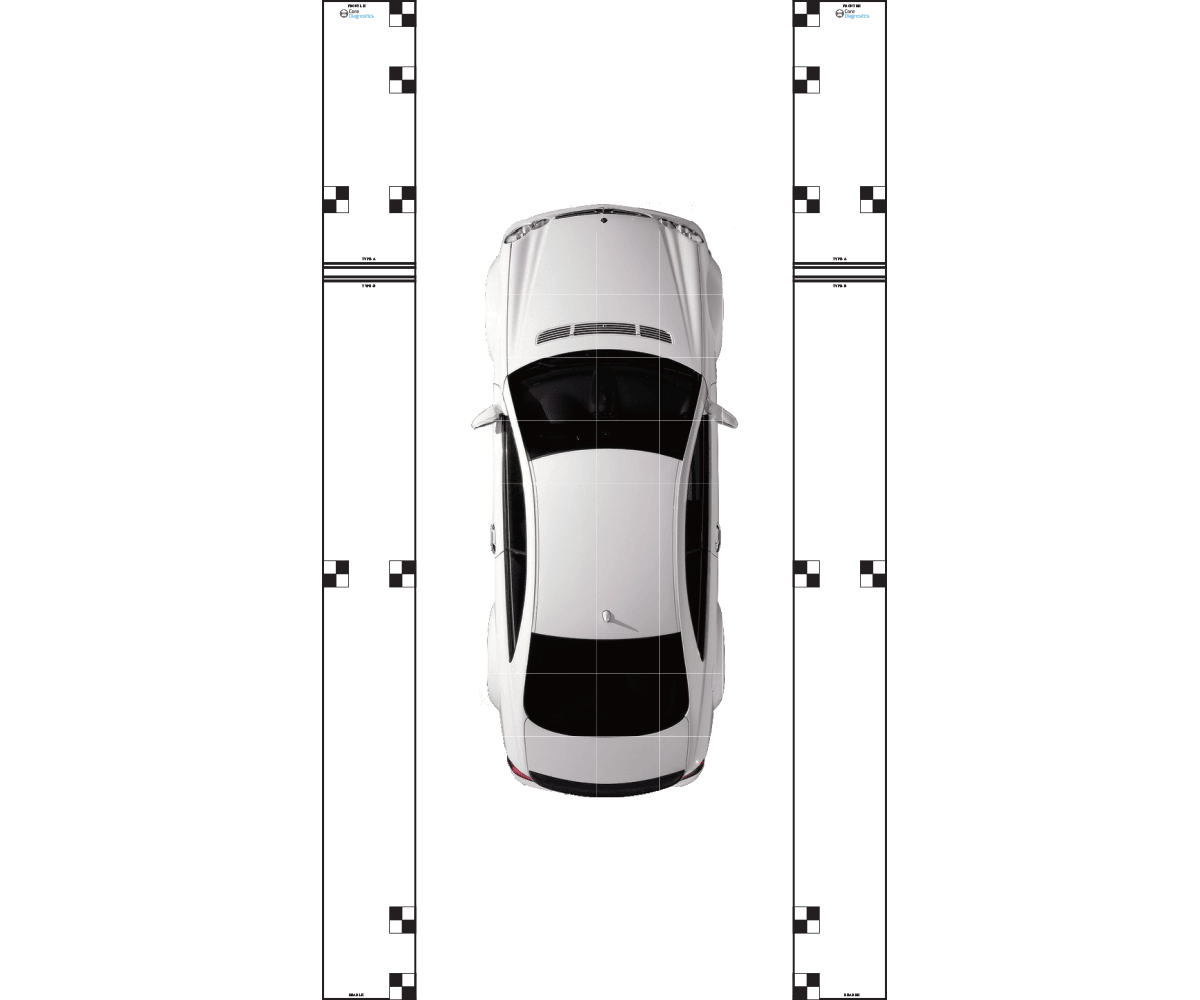 360° Around-View Monitoring ADAS calibration target mat for Hyundai and Kia vehicles
