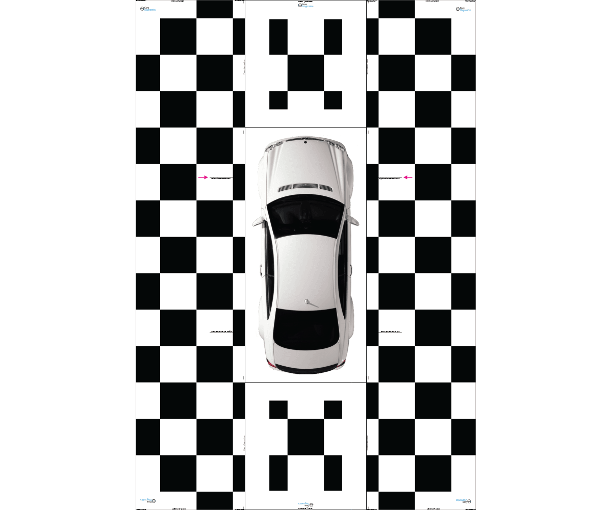 360° Around-View Monitoring ADAS calibration target mats for Jaecoo, Chery and Omoda vehicles