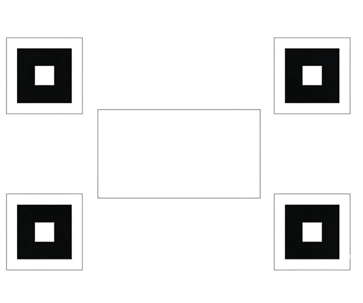 360° Around-View Monitoring ADAS calibration target mats for MG vehicles (old HS vehicles)