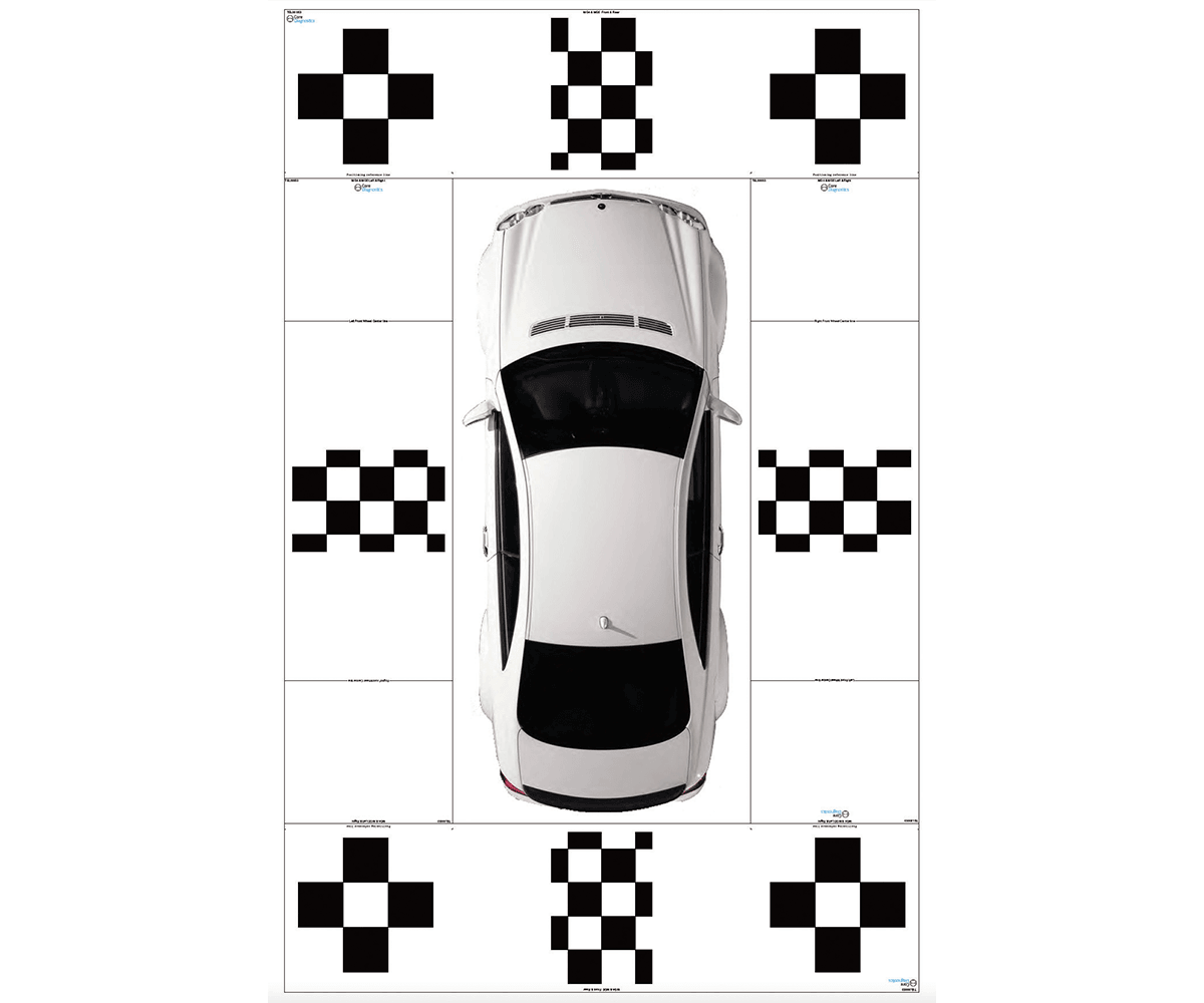 360° Around-View Monitoring ADAS calibration target mats for MG vehicles (new HS and ZS models)