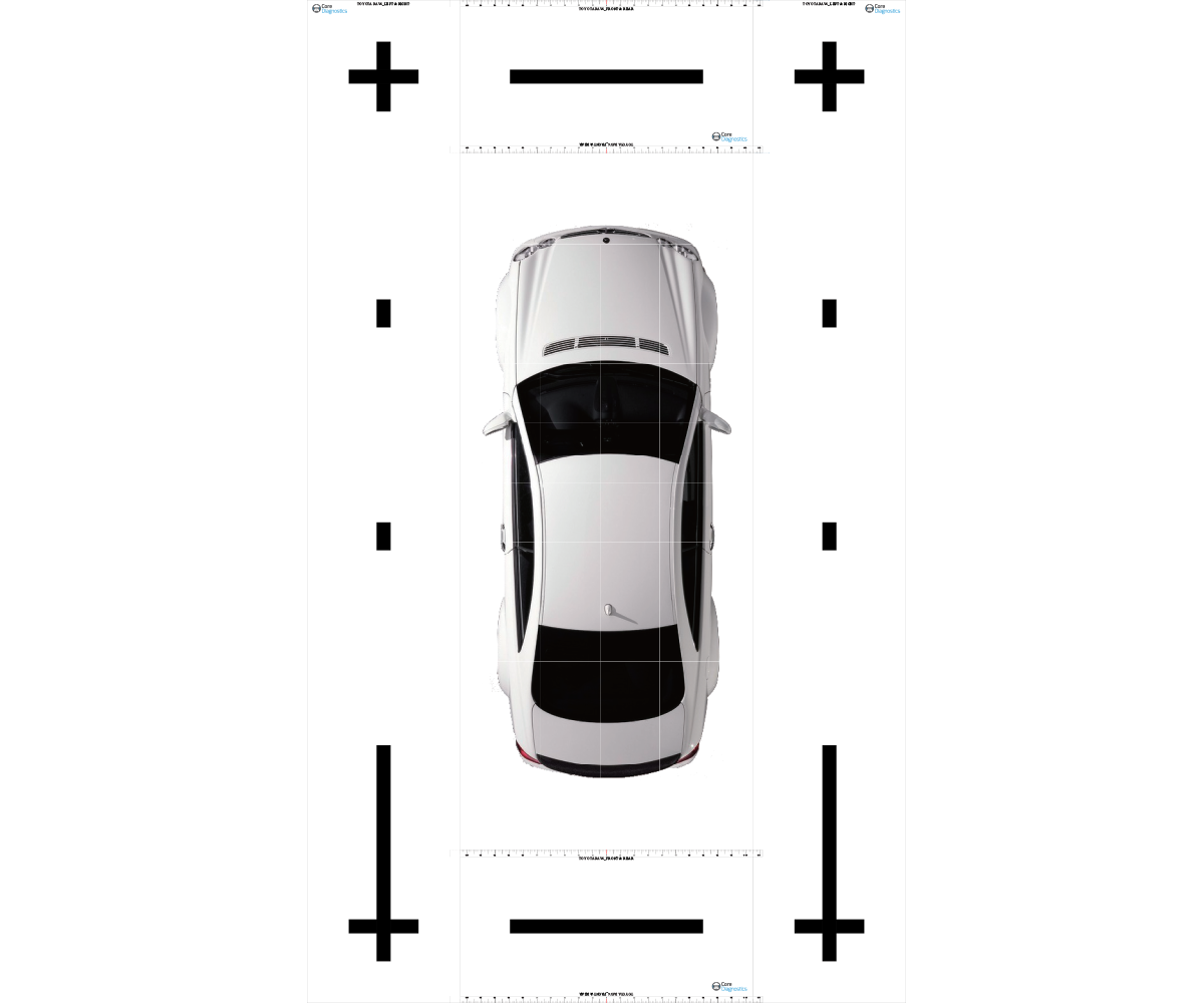 360° Around-View Monitoring ADAS calibration target mat for Toyota vehicles