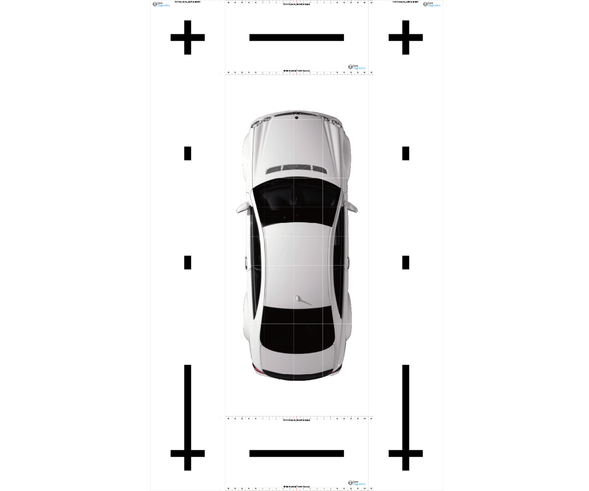 360° Around-View Monitoring ADAS calibration target mat for Toyota vehicles