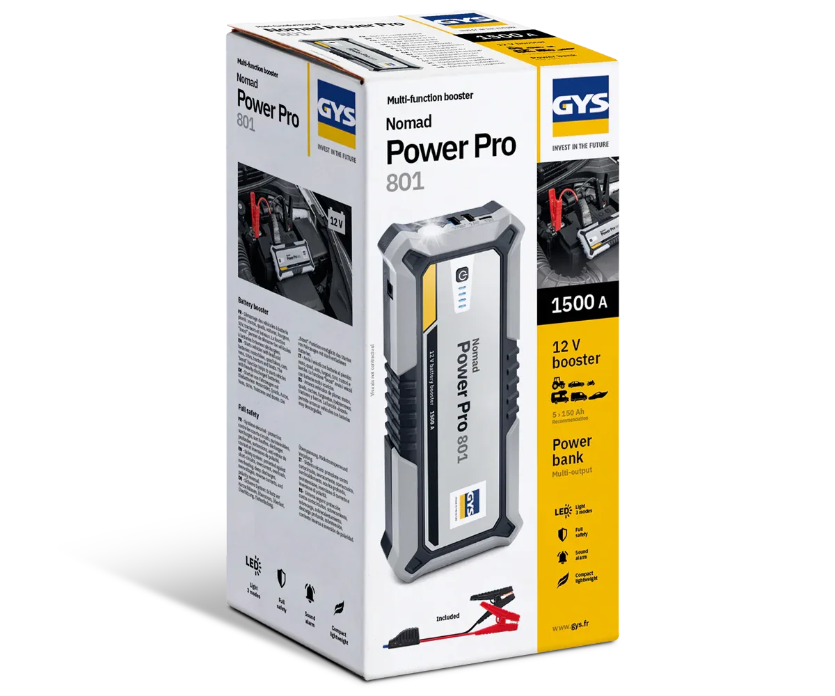 GYS NOMAD POWER PRO 801 12 V Lithium Booster - Core Diagnostics