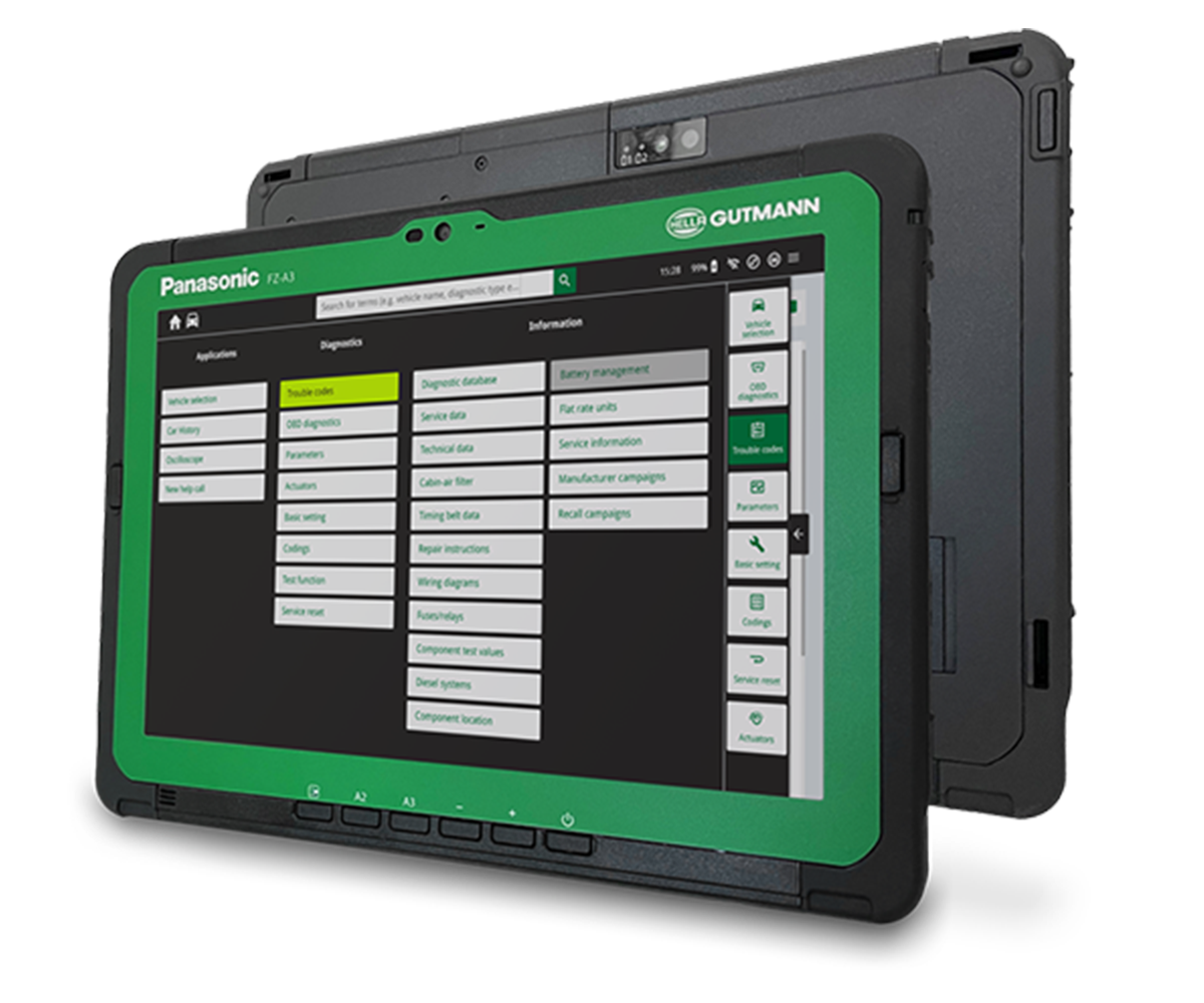 Hella Gutmann mega macs X Tablet