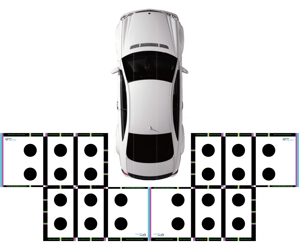 360° Around-View Monitoring ADAS calibration target mats for Xpeng vehicles