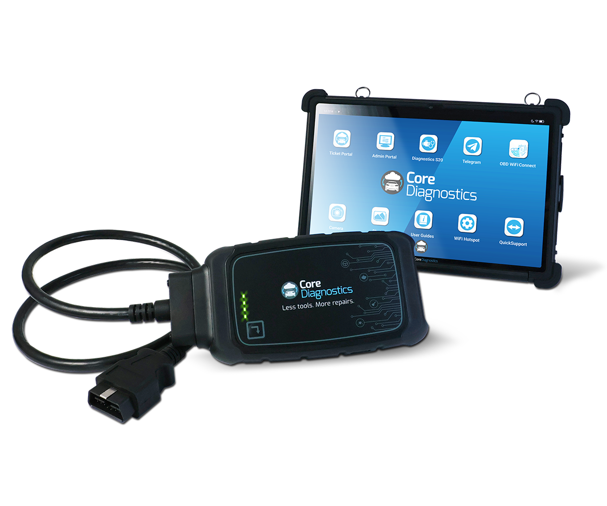 Core Diagnostics Cloud Link Pro remote diagnostics tablet