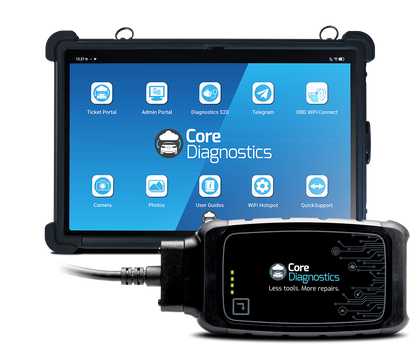 Core Diagnostics Cloud Link Pro remote diagnostics tablet
