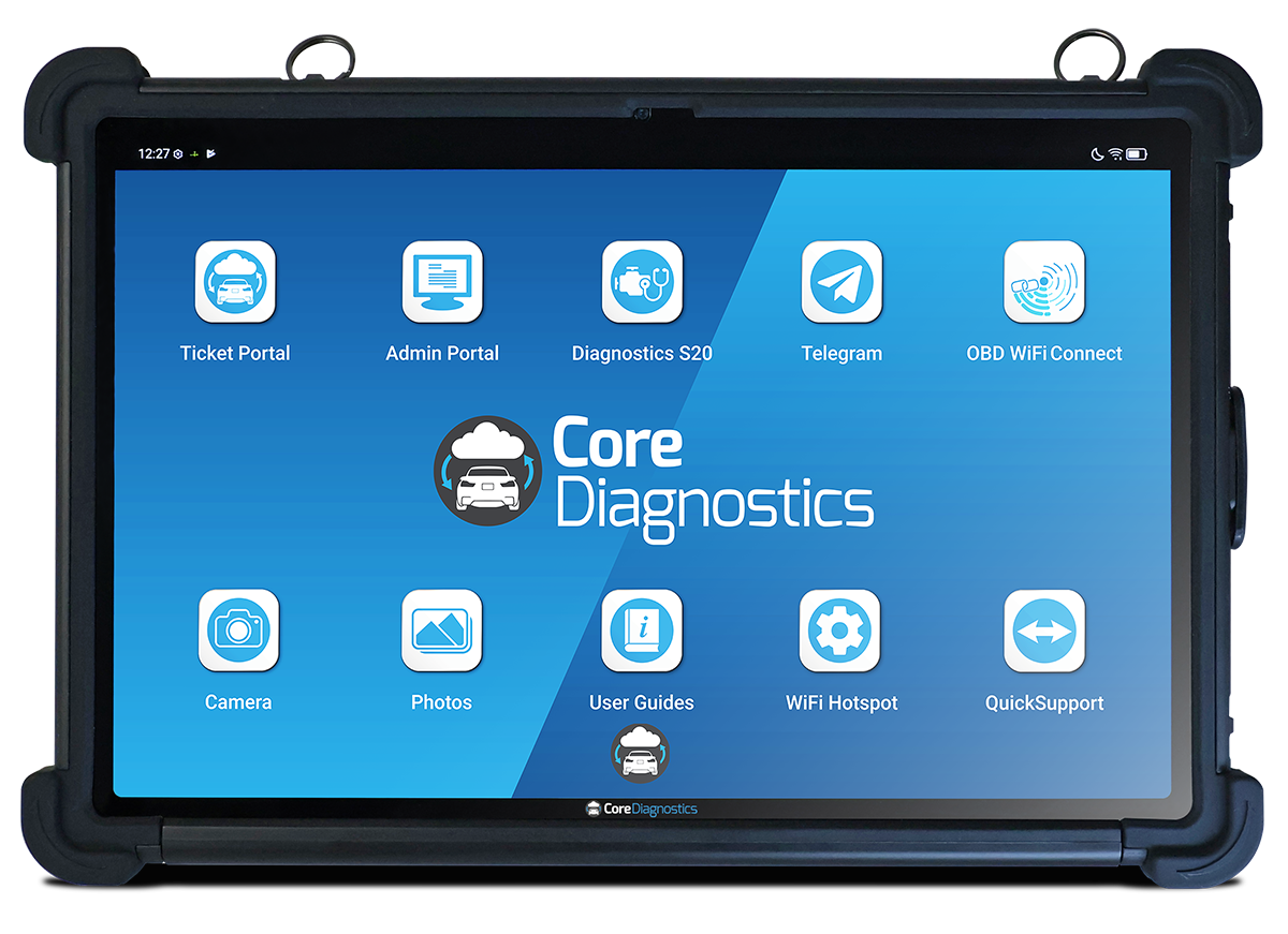 Core Diagnostics Cloud Link Pro remote diagnostics tablet