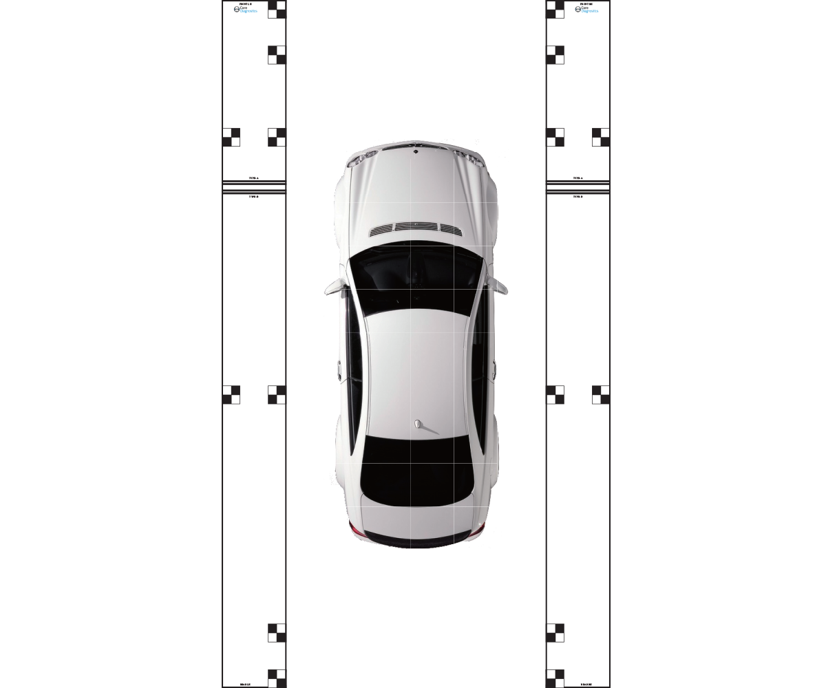 360° Around-View Monitoring ADAS calibration target mat for Hyundai and Kia vehicles