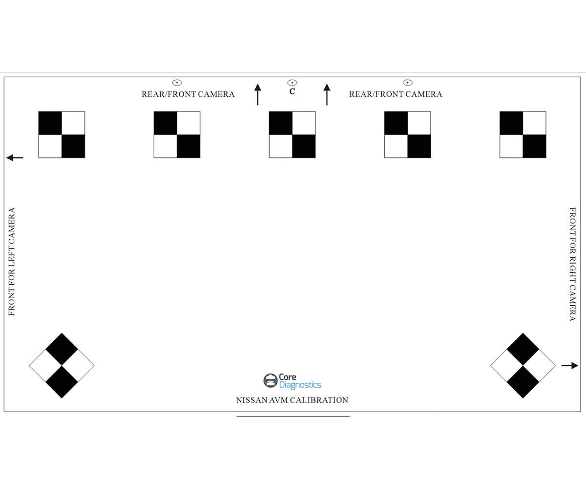 NISSAN 360° (AVM) Calibration Target Mats