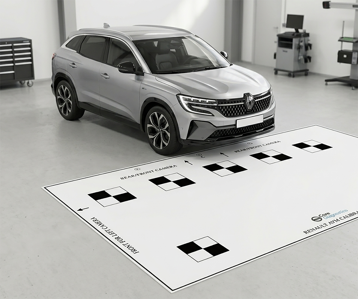 360° Around-View Monitoring ADAS calibration target mats for Renault vehicles